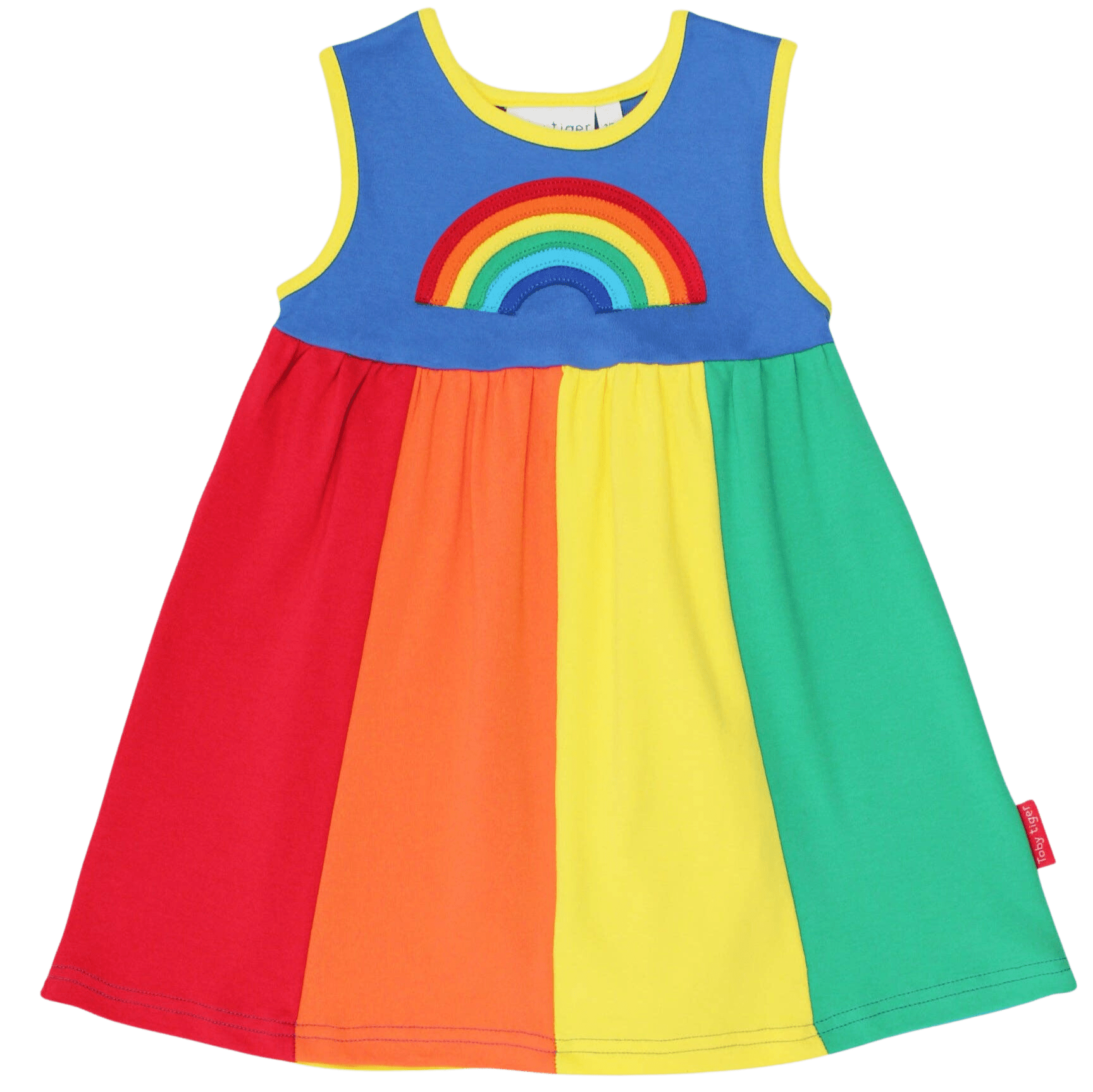 Organic Multi Stripe Pinafore Dress - 2nd Lyfe C.I.C