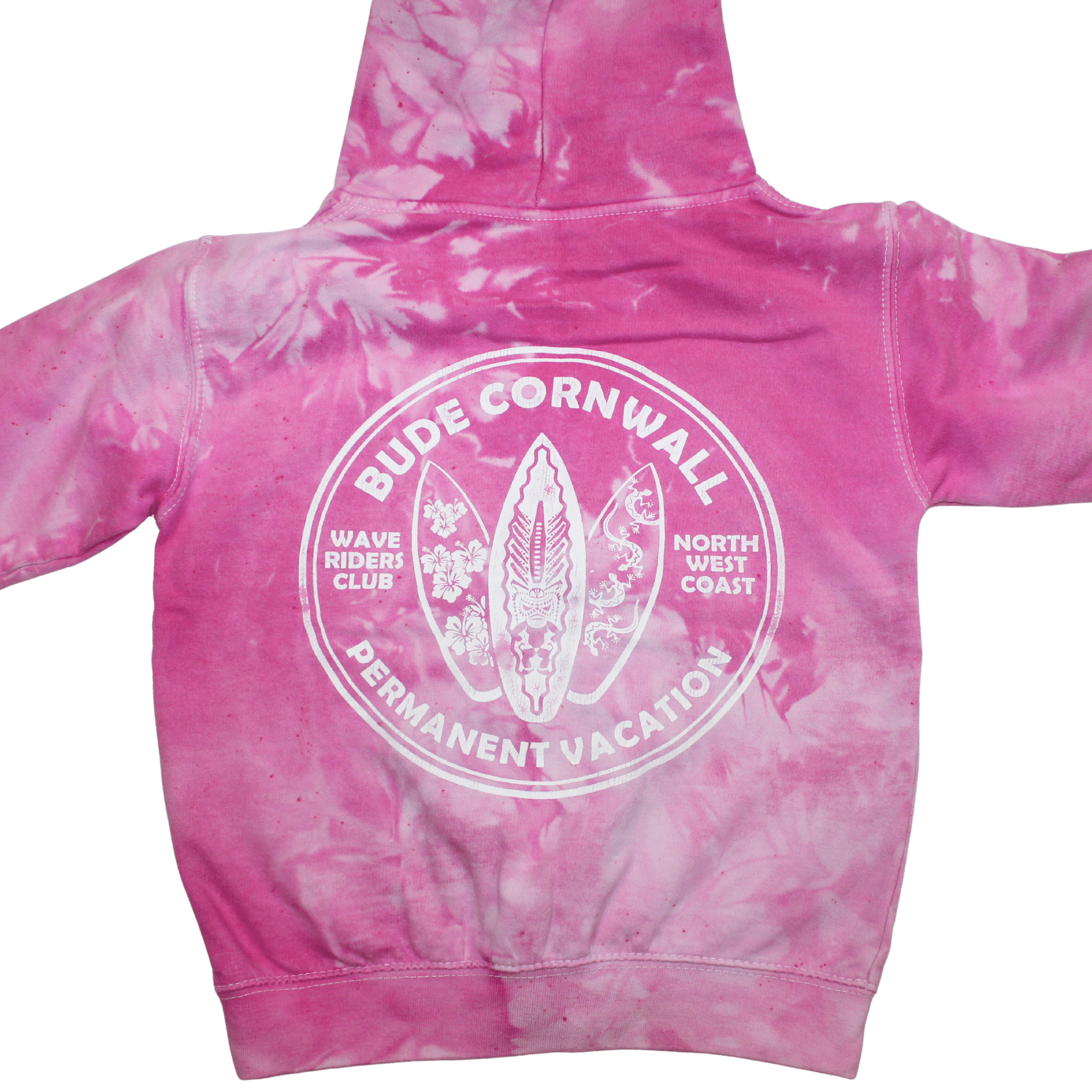 Pink Bude Wave Riders Hoodie - 2nd Lyfe C.I.C