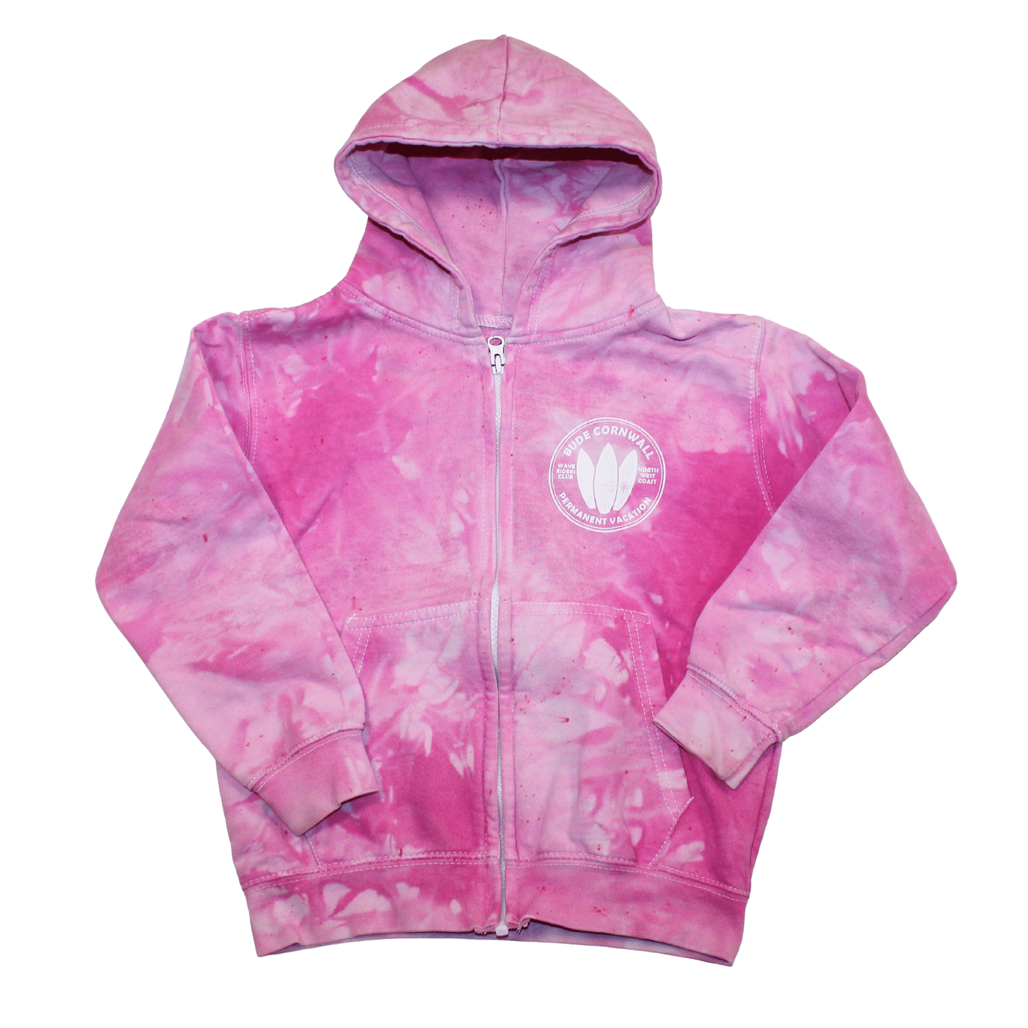 Pink Bude Wave Riders Hoodie - 2nd Lyfe C.I.C