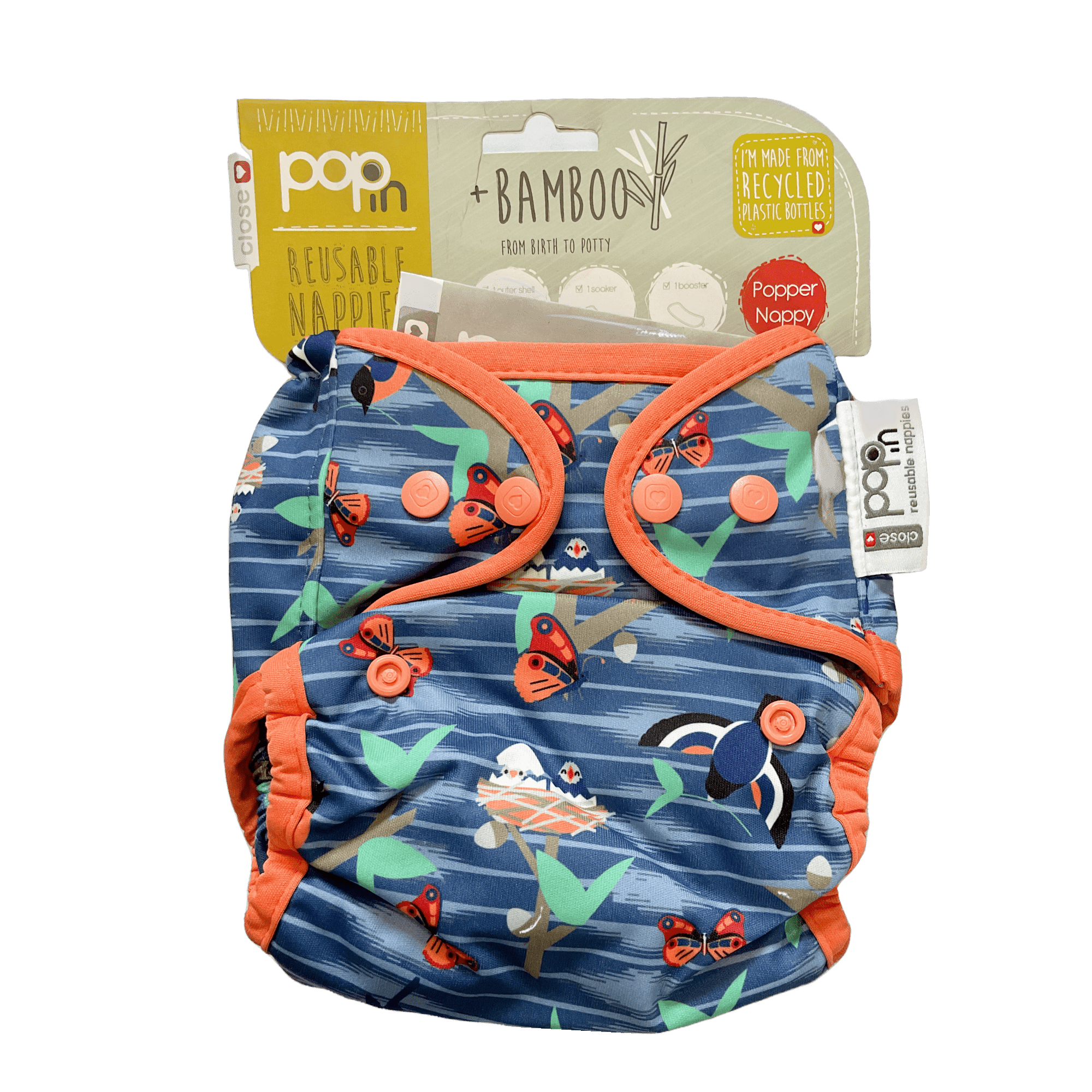 Pop - In Reusable Nappy Popper Twilight Garden - 2nd Lyfe C.I.C