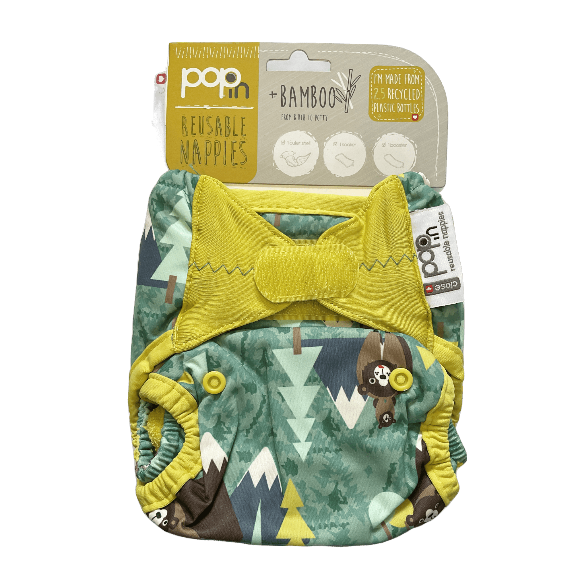 Pop - In Reusable Nappy Velcro Bear - 2nd Lyfe C.I.C