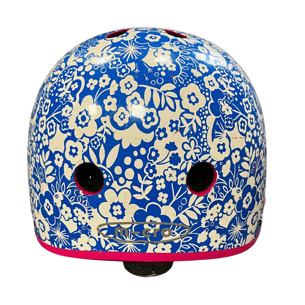 Printed Helmet Blue & Bike/Scooter Light - 2nd Lyfe C.I.C