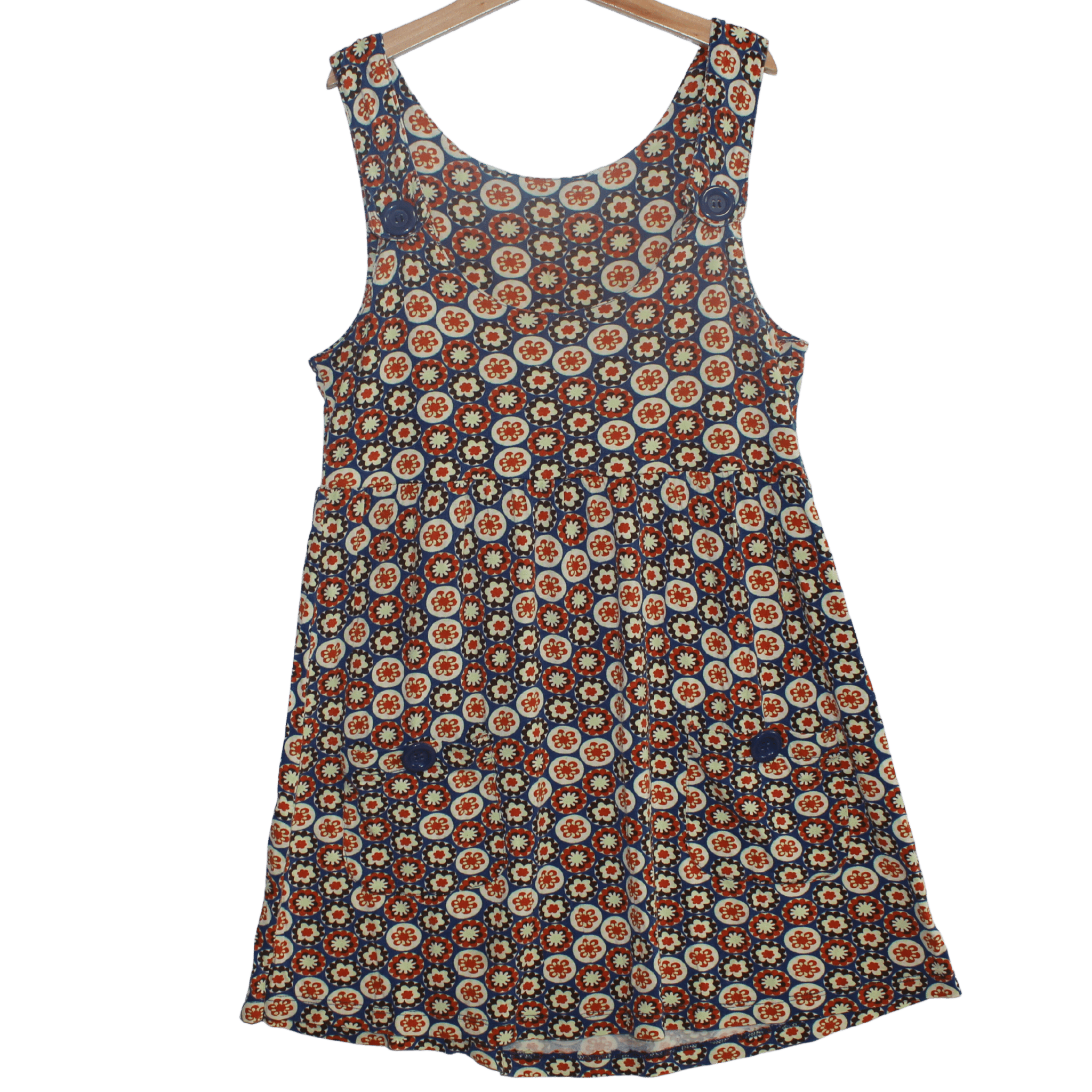 Printed Pinafore Dress - 2nd Lyfe C.I.C