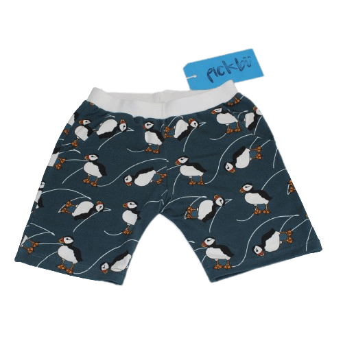 Puffins at Sea Blue Shorts - 2nd Lyfe C.I.C