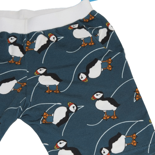 Puffins at Sea Blue Shorts - 2nd Lyfe C.I.C