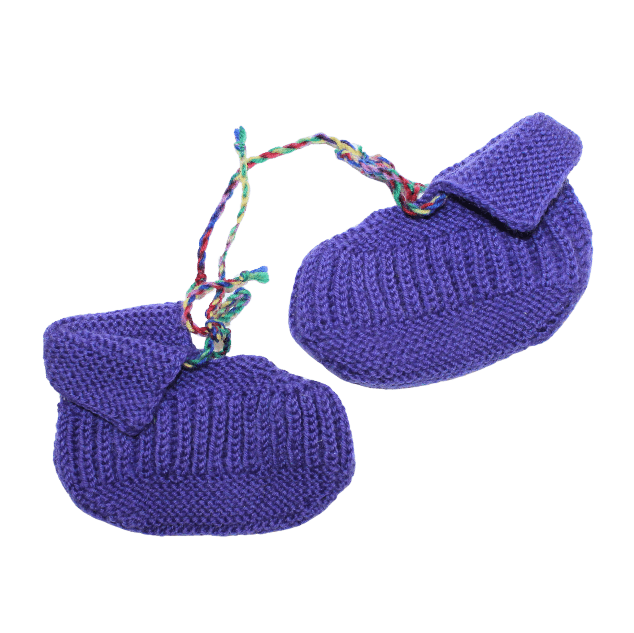 Purple Knit Booties - 2nd Lyfe C.I.C