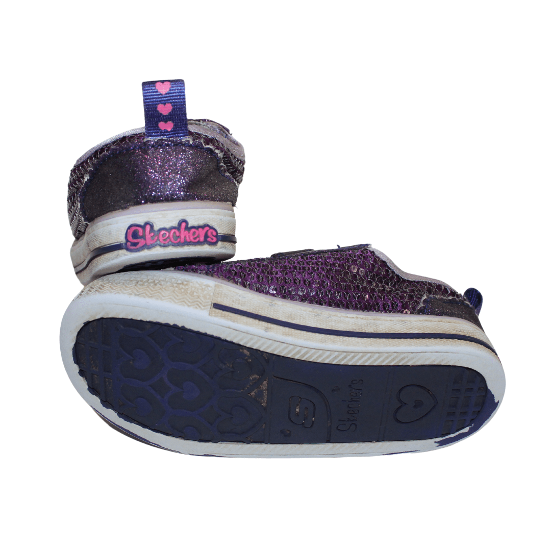 Purple Twinkle Toes Sequin Shoes - 2nd Lyfe C.I.C