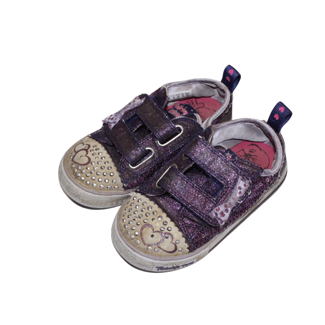 Purple Twinkle Toes Sequin Shoes - 2nd Lyfe C.I.C