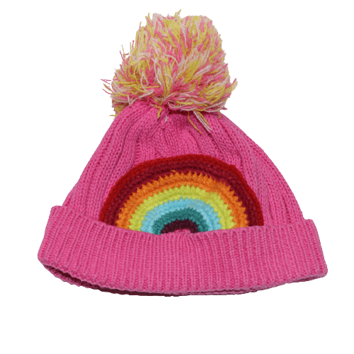 Rainbow Bobble Hat - 2nd Lyfe C.I.C