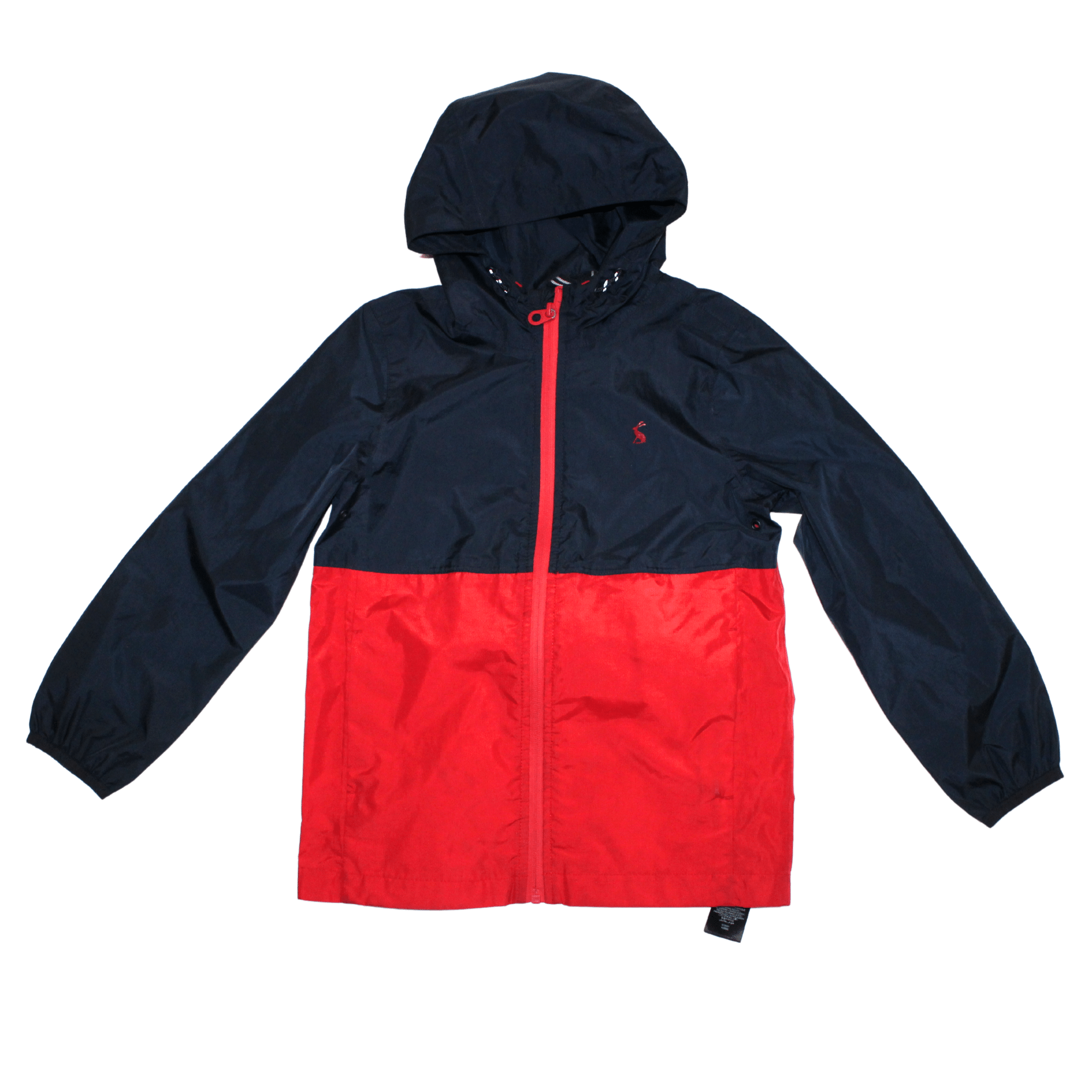 Rainwell Red and Navy Waterproof Coat with Hood - 2nd Lyfe C.I.C