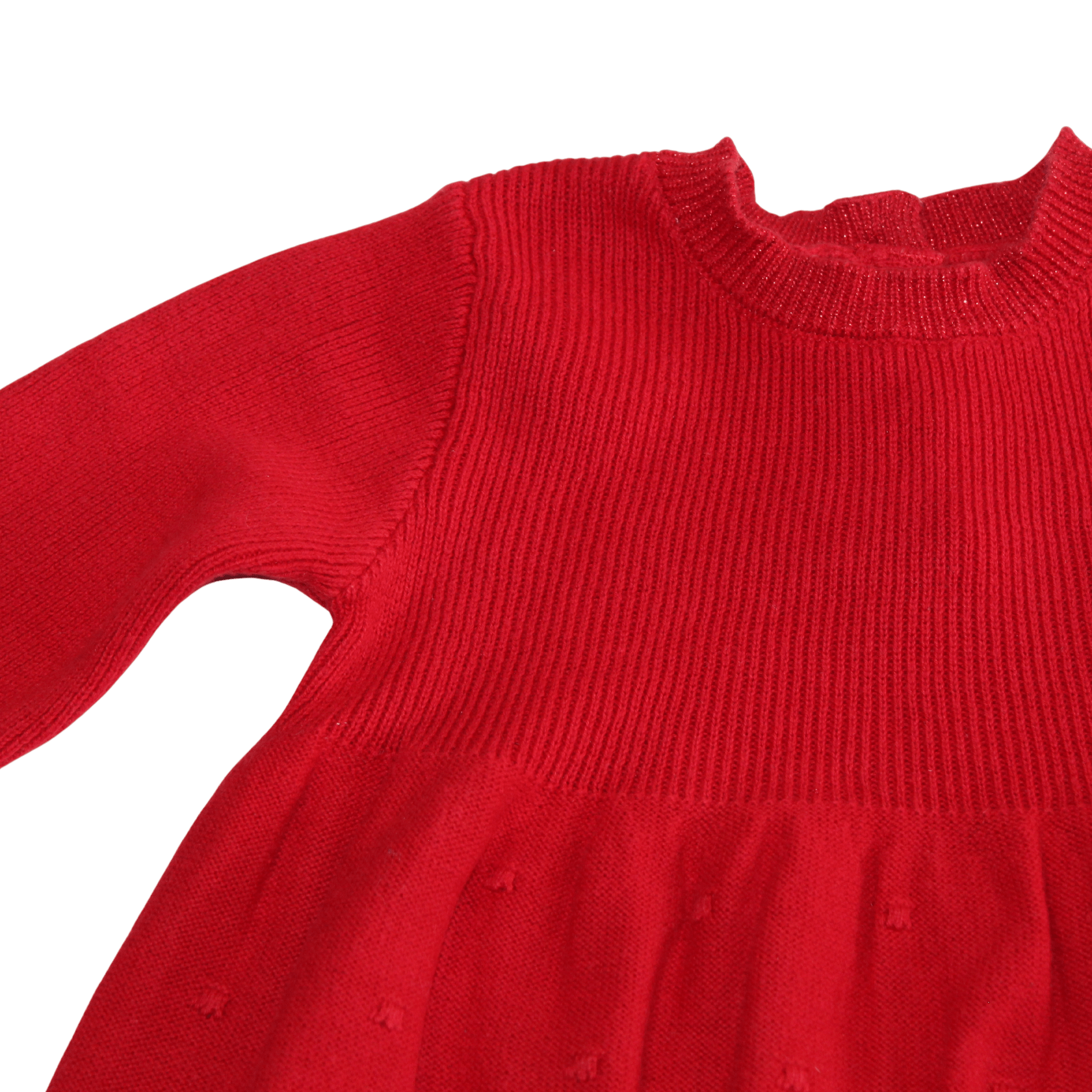 Red Knit Sparkle Dress - 2nd Lyfe C.I.C