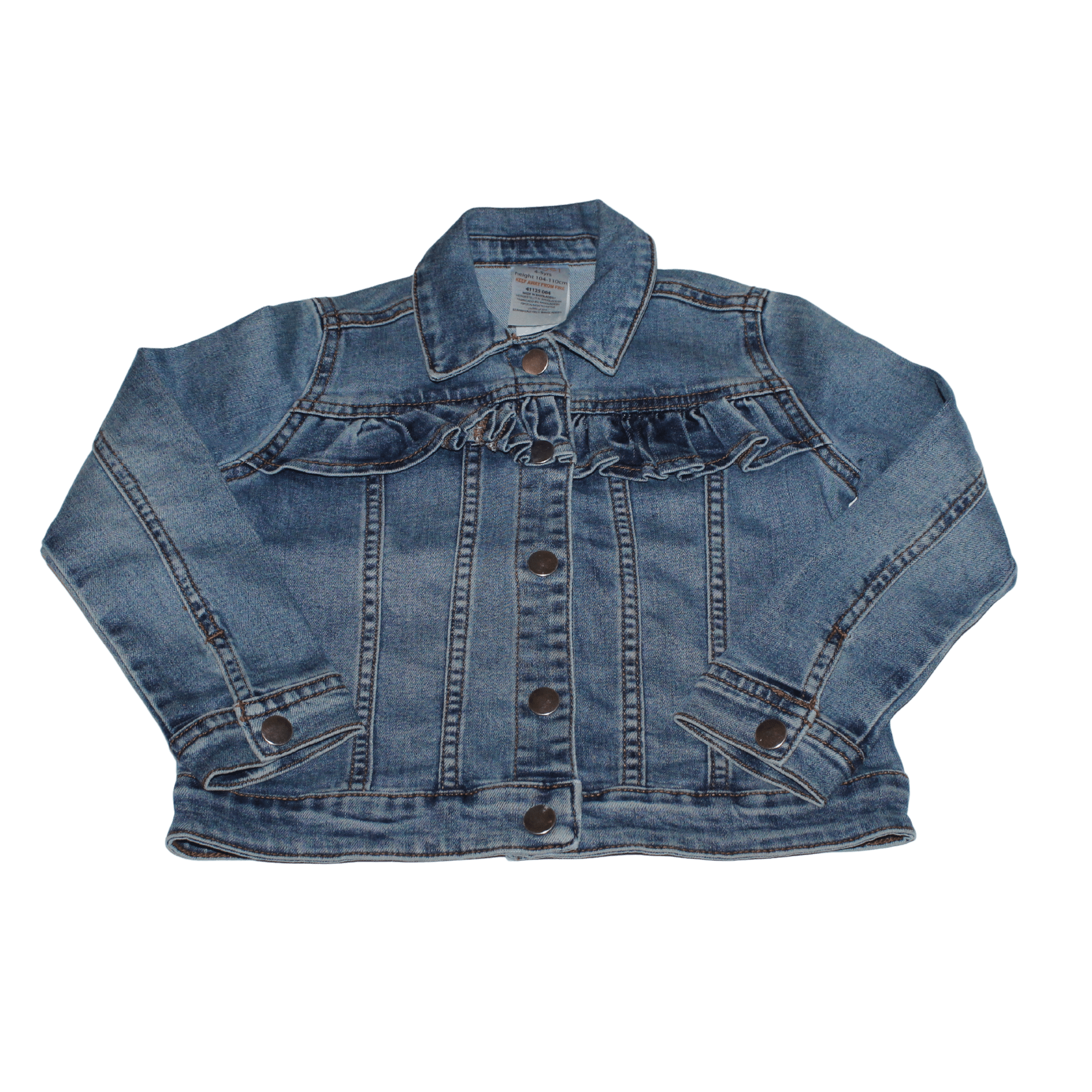 Ruffle Denim Jacket - 2nd Lyfe C.I.C