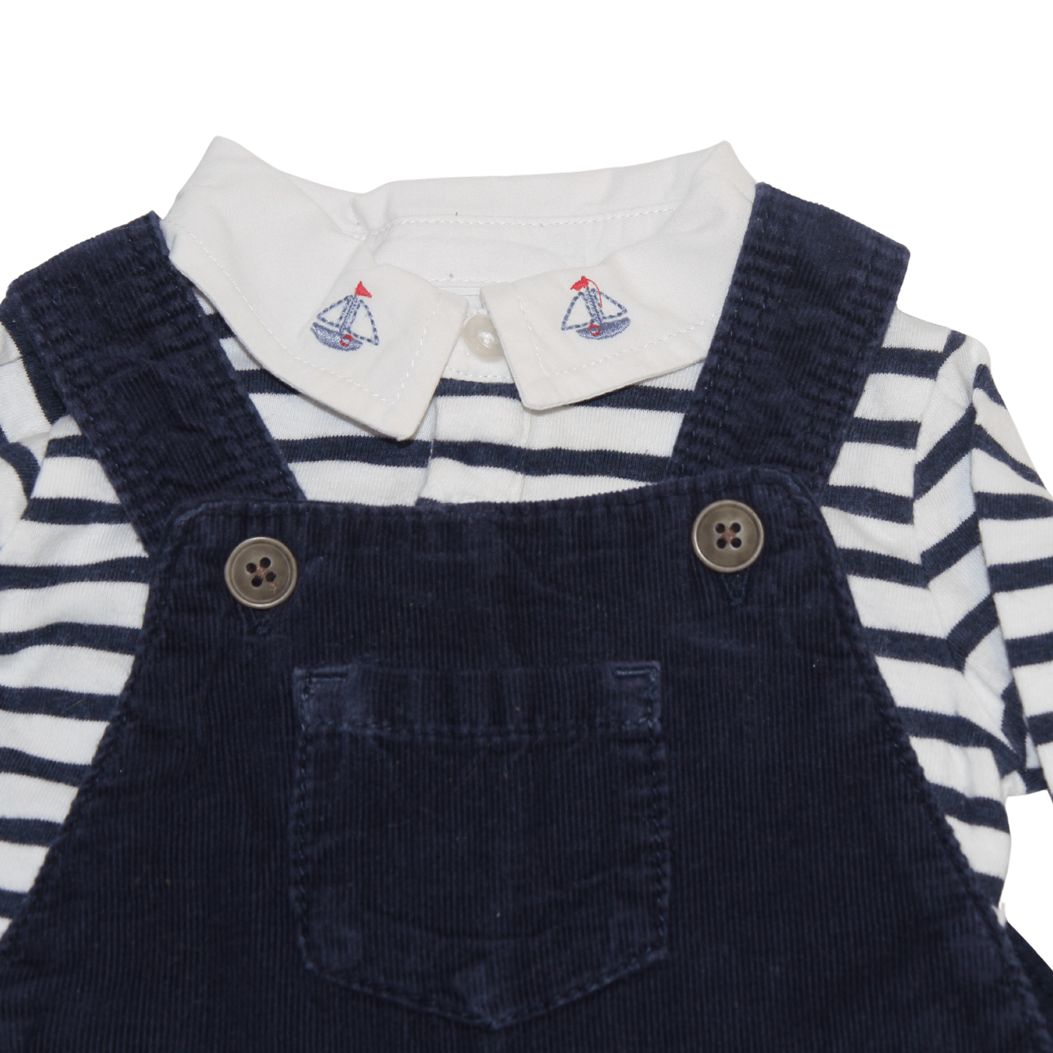 Sailing Boat Cord Dungarees - 2nd Lyfe C.I.C