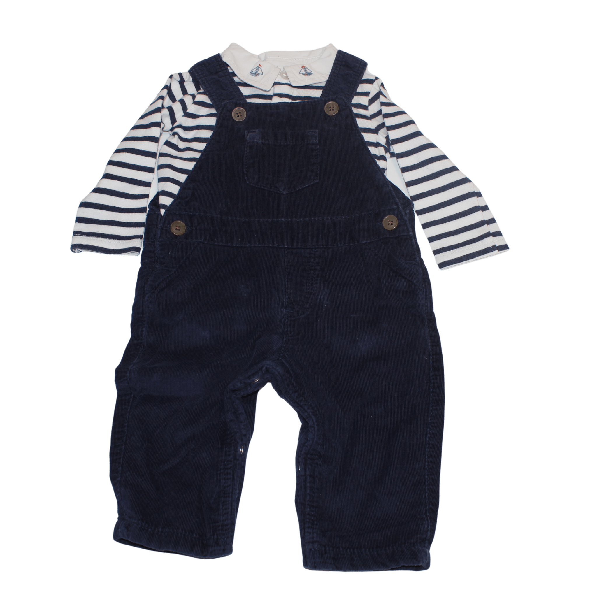 Sailing Boat Cord Dungarees - 2nd Lyfe C.I.C