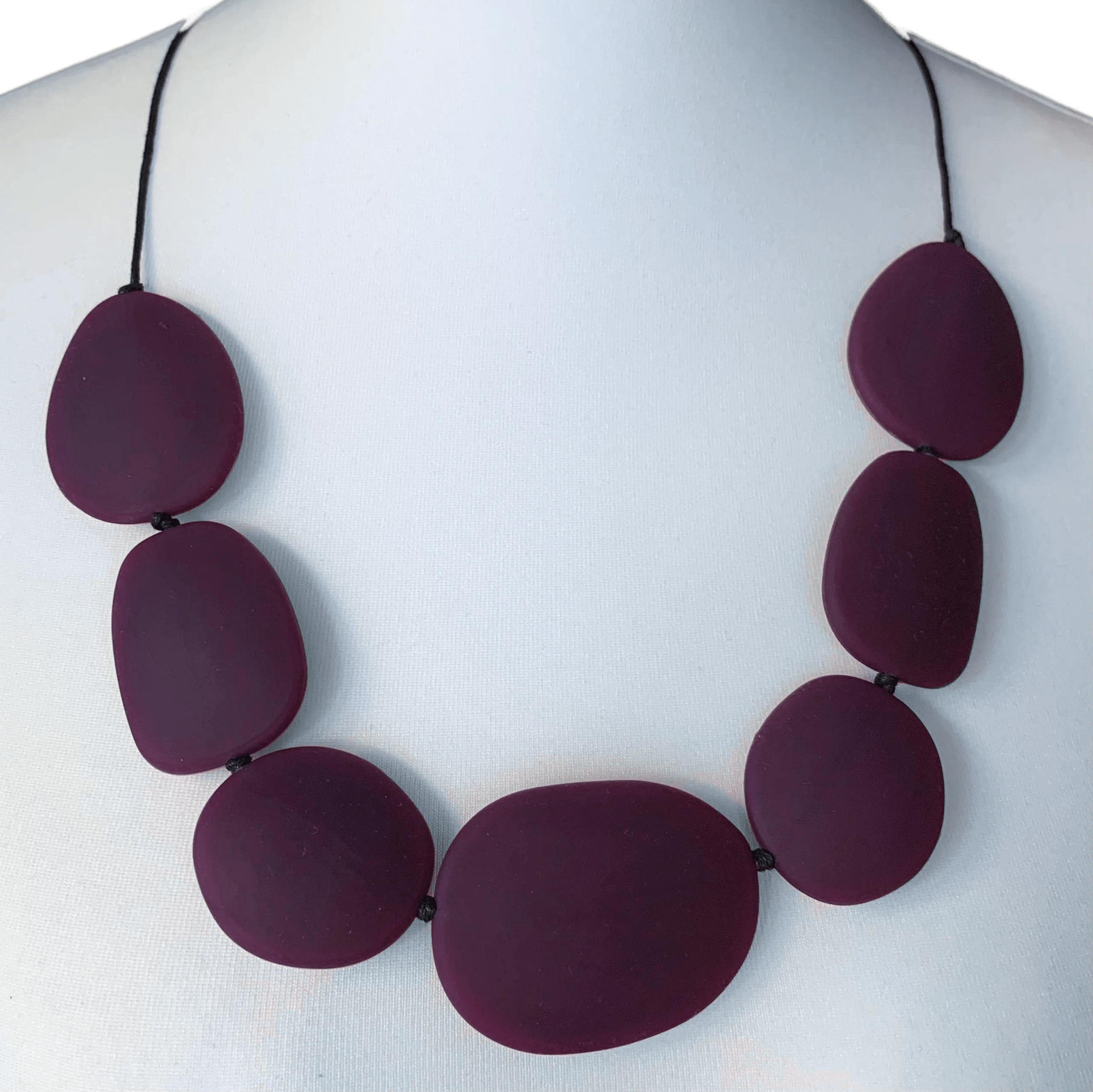 Silicone Teething Necklace - Purple - 2nd Lyfe C.I.C