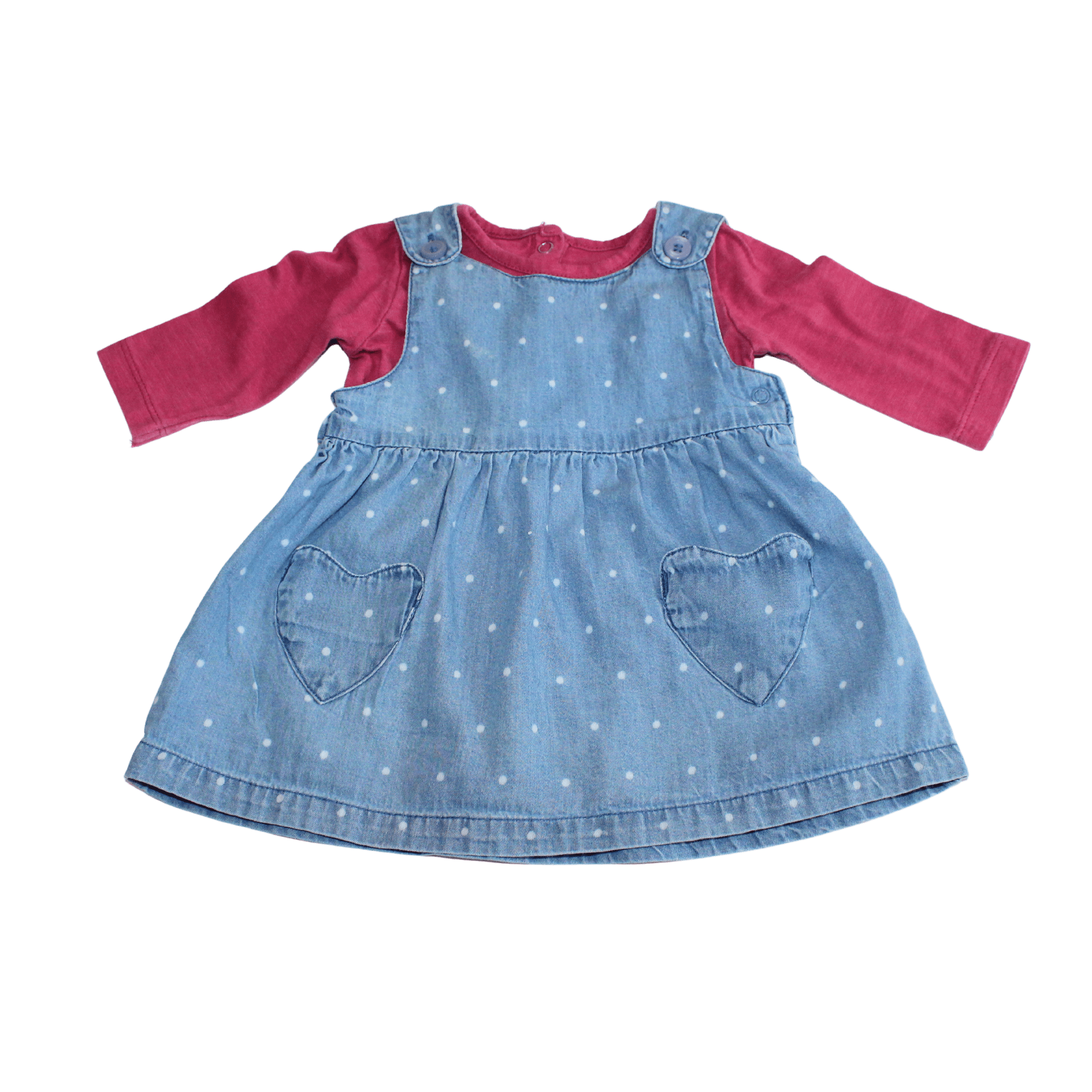 Spotty Dungaree Dress Outfit - 2nd Lyfe C.I.C