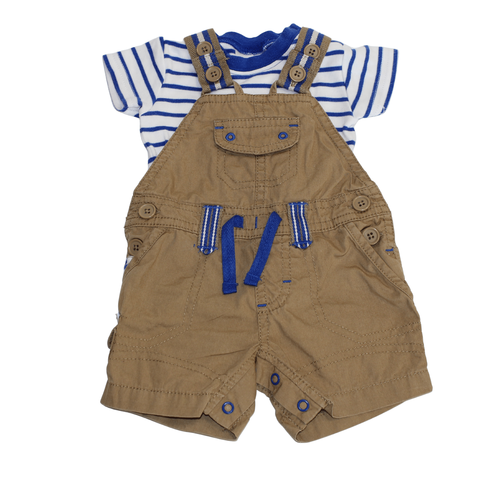 Striped Dungarees - 2nd Lyfe C.I.C