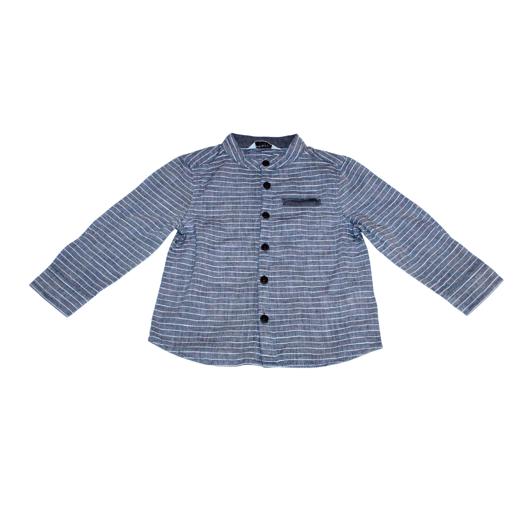 Striped Grandad Shirt - 2nd Lyfe C.I.C