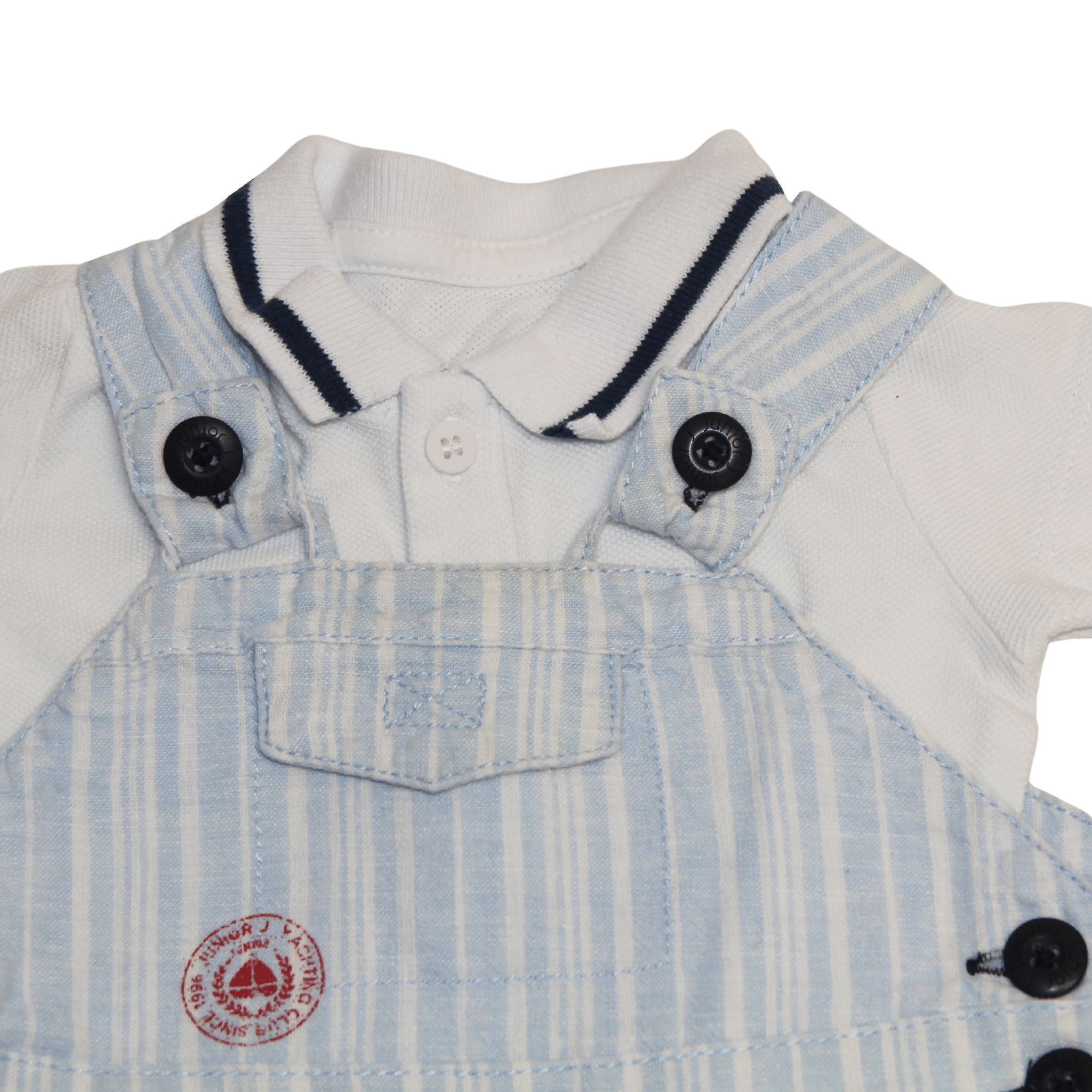 Striped Shortie Dungarees - 2nd Lyfe C.I.C