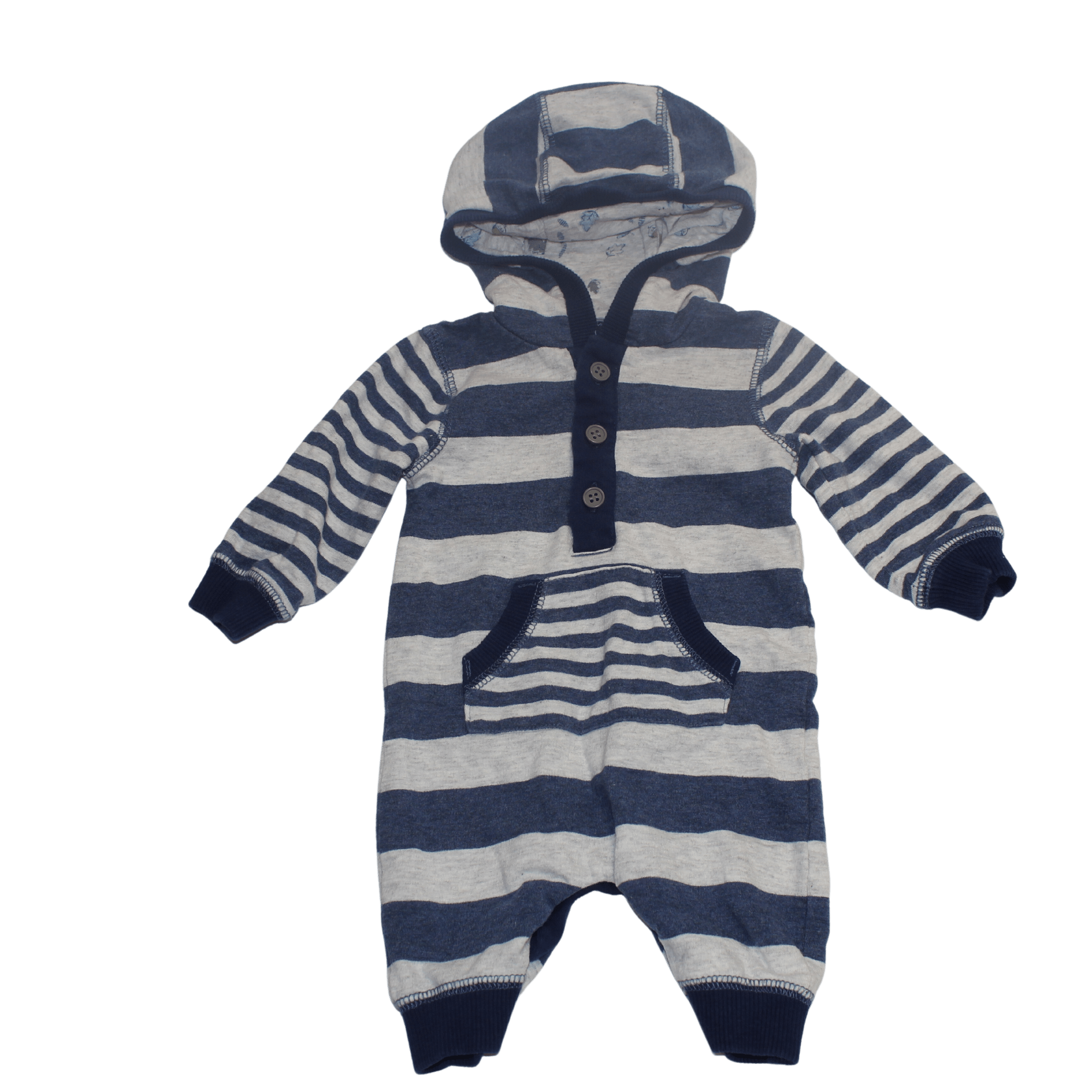 Stripy Hooded Romper - 2nd Lyfe C.I.C