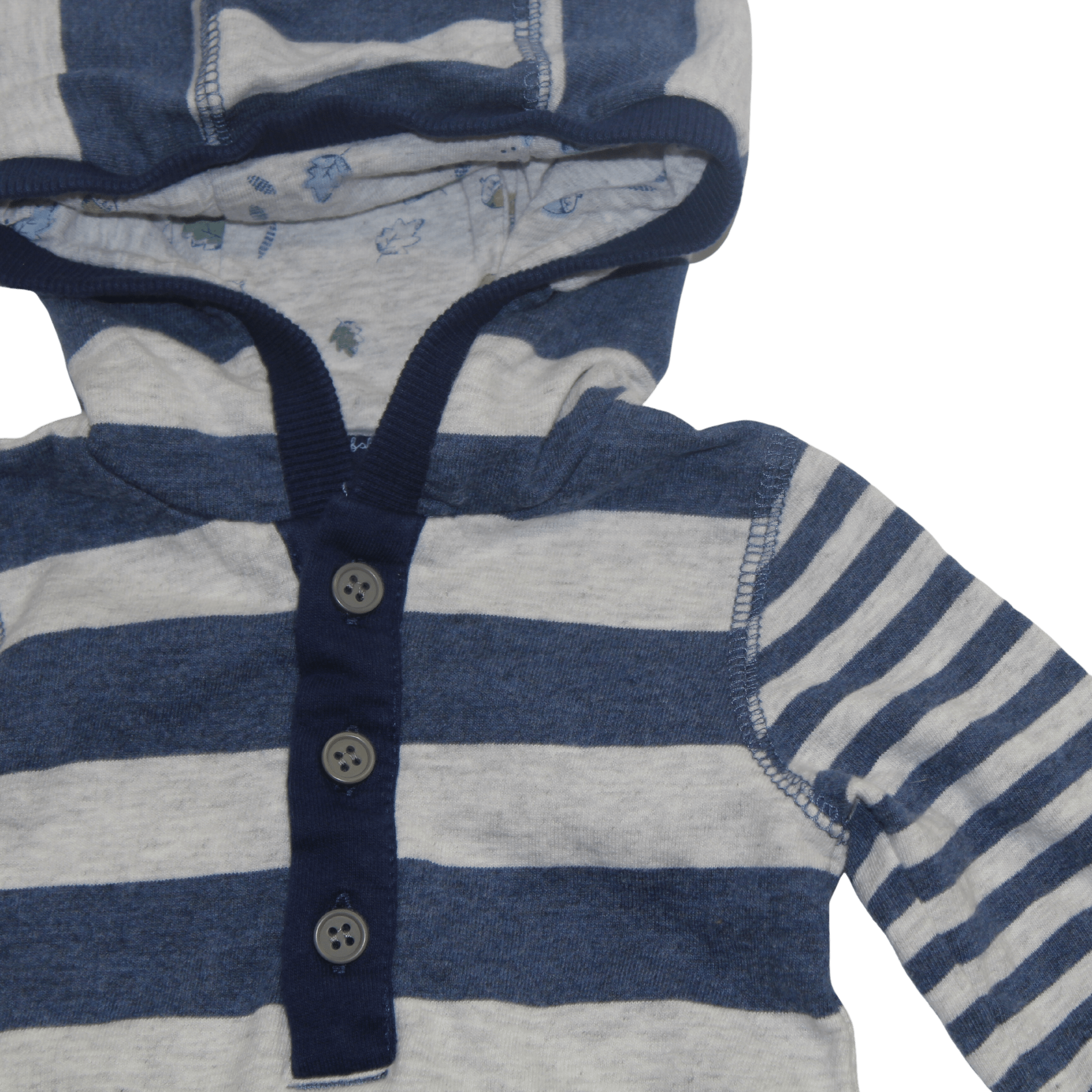 Stripy Hooded Romper - 2nd Lyfe C.I.C