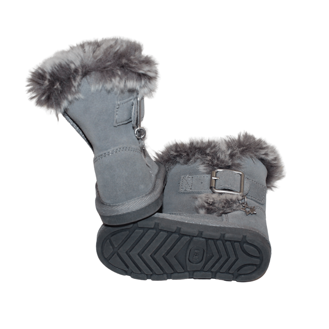 Suede Pull on Fur Boots - 2nd Lyfe C.I.C