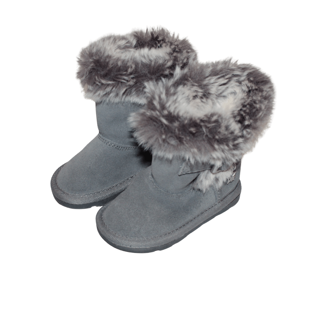 Suede Pull on Fur Boots - 2nd Lyfe C.I.C