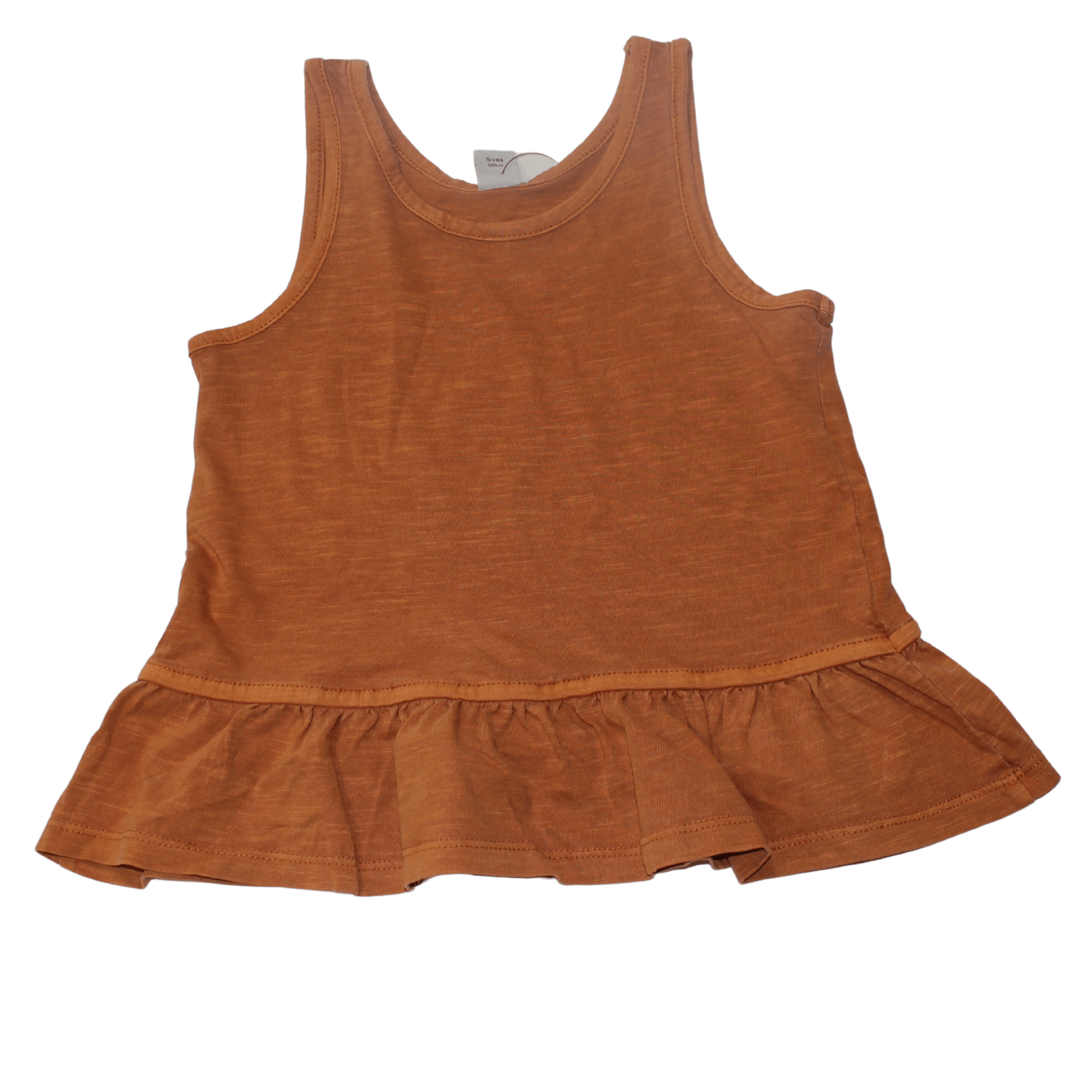 Terracotta Peplum Vest - 2nd Lyfe C.I.C