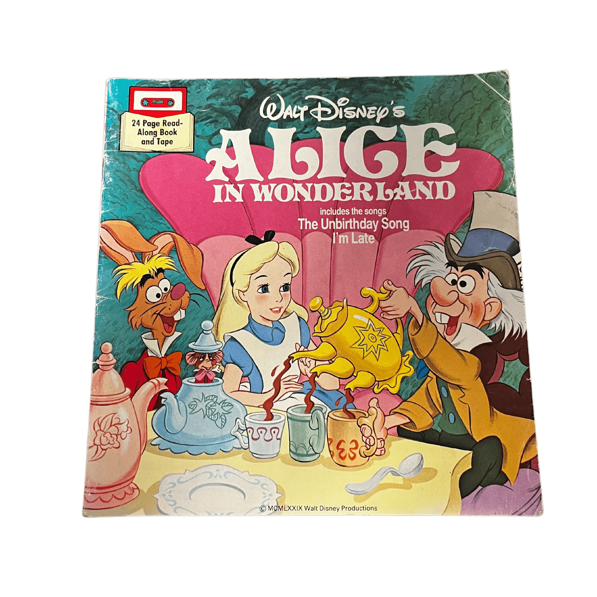 Vintage Alice in Wonderland Read Along Book - 2nd Lyfe C.I.C