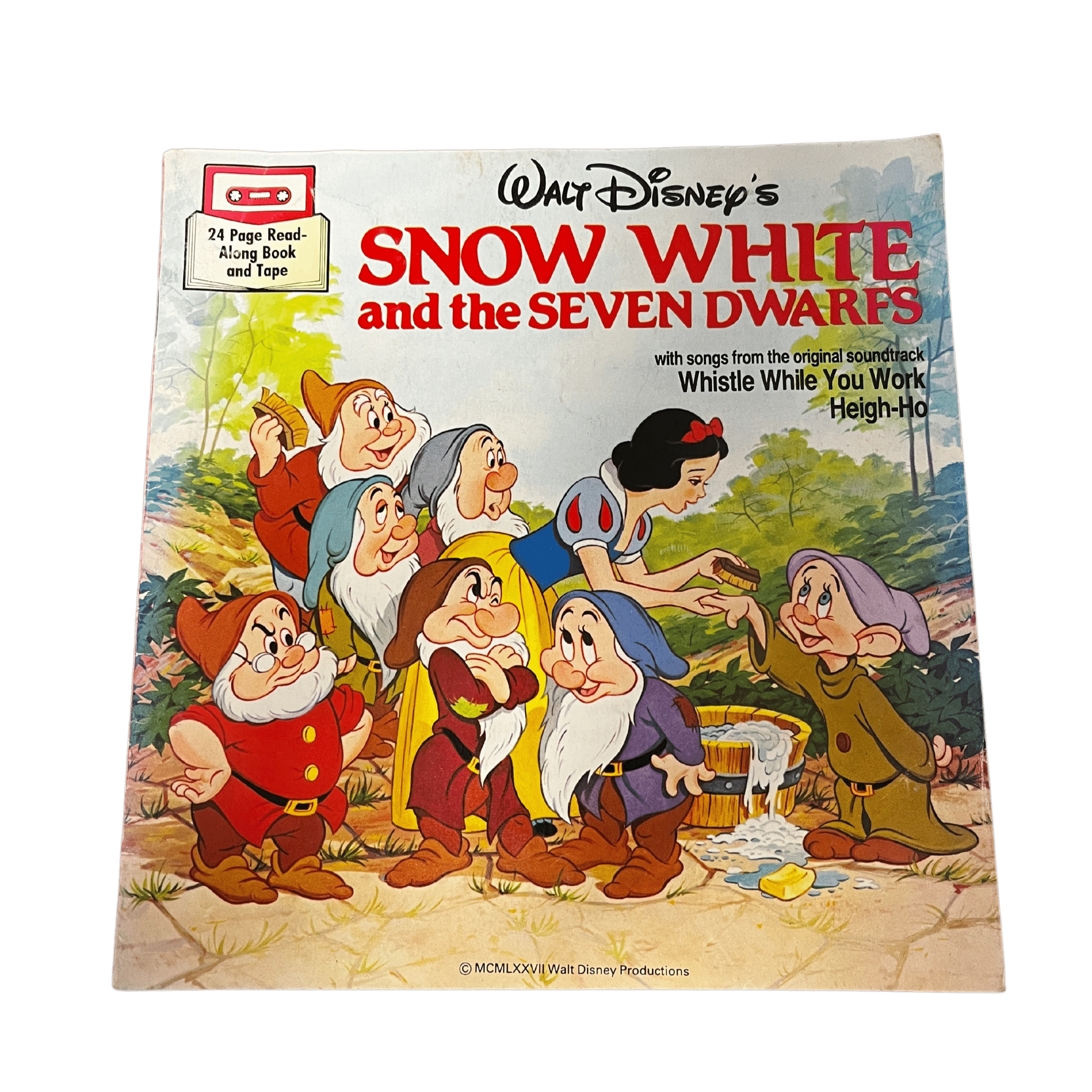 Vintage Snow White and the Seven Dwarfs Read Along Book - 2nd Lyfe C.I.C