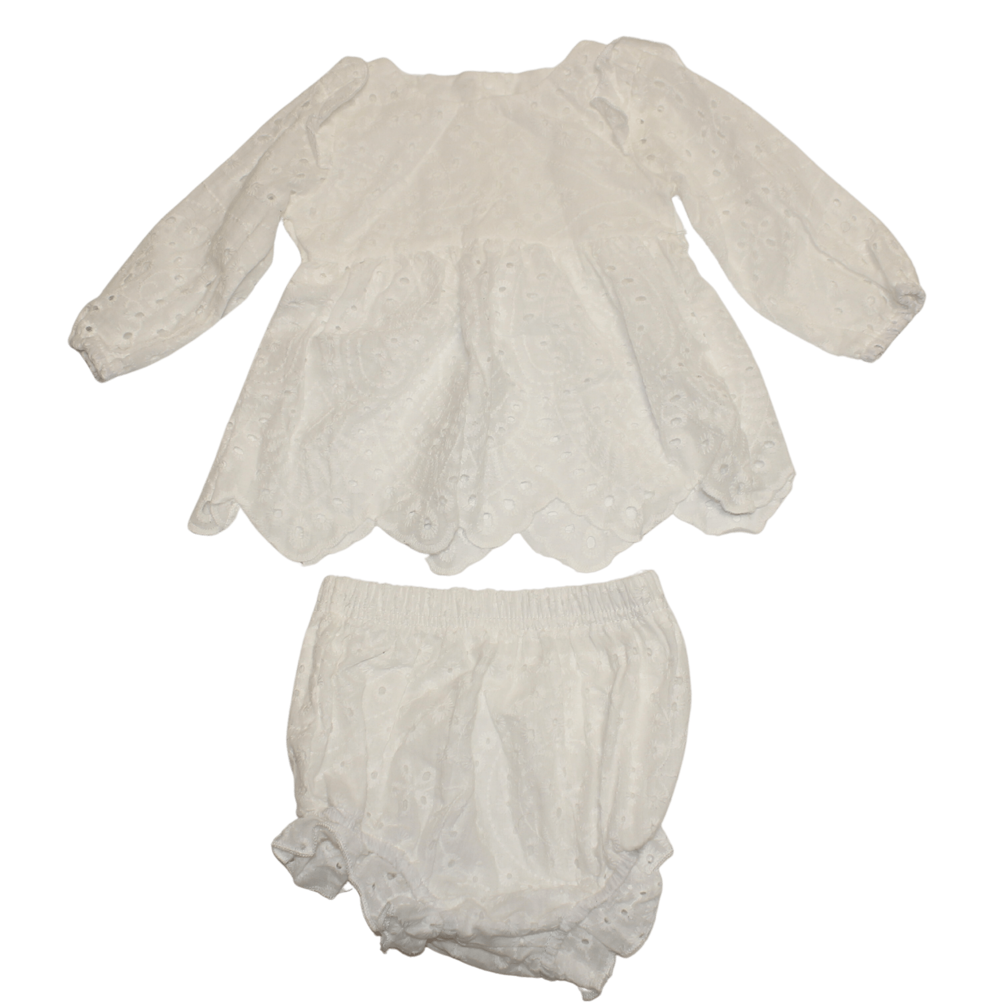 White Broderie Anglasie Bloomer Outfit - 2nd Lyfe C.I.C