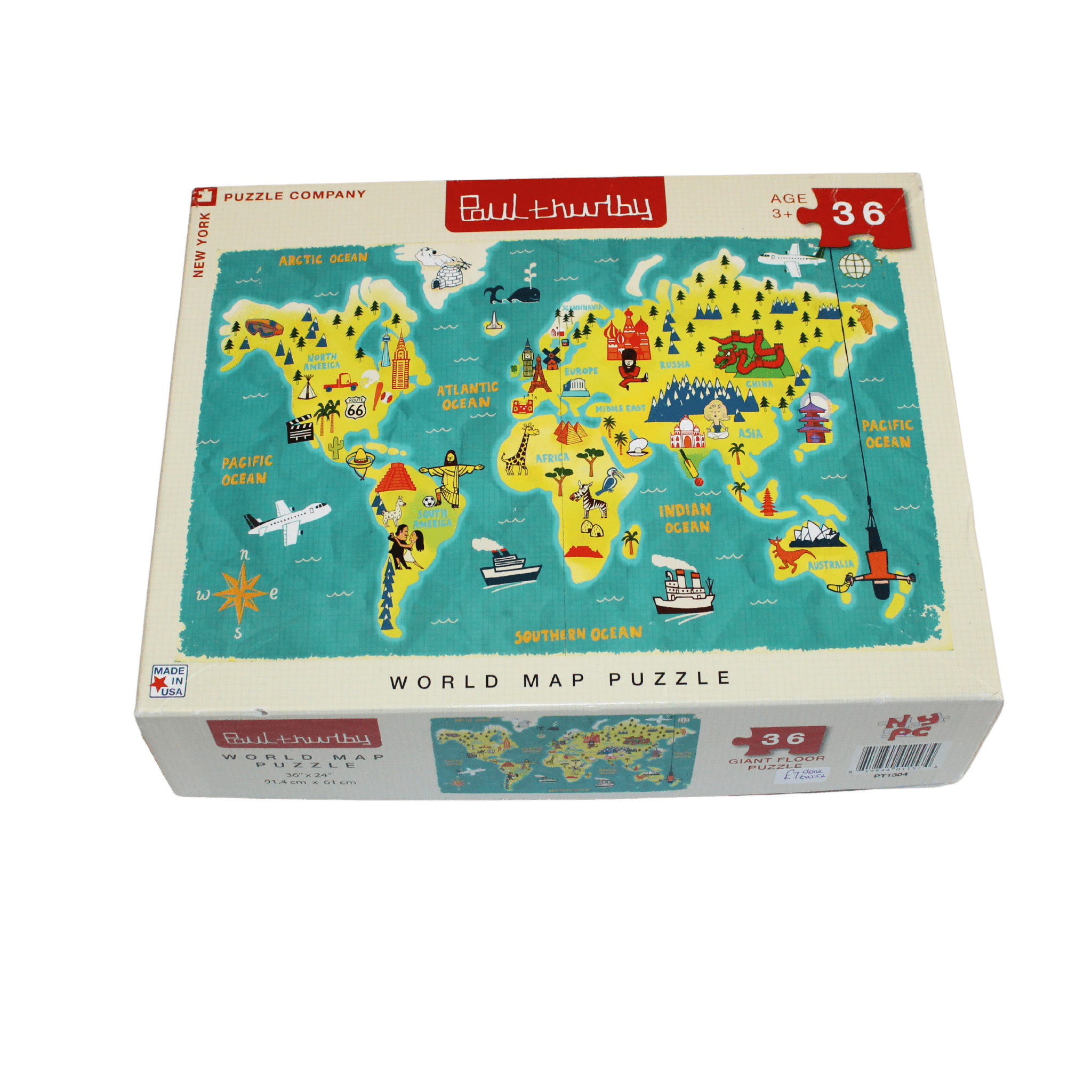 World Map Puzzle - 2nd Lyfe C.I.C