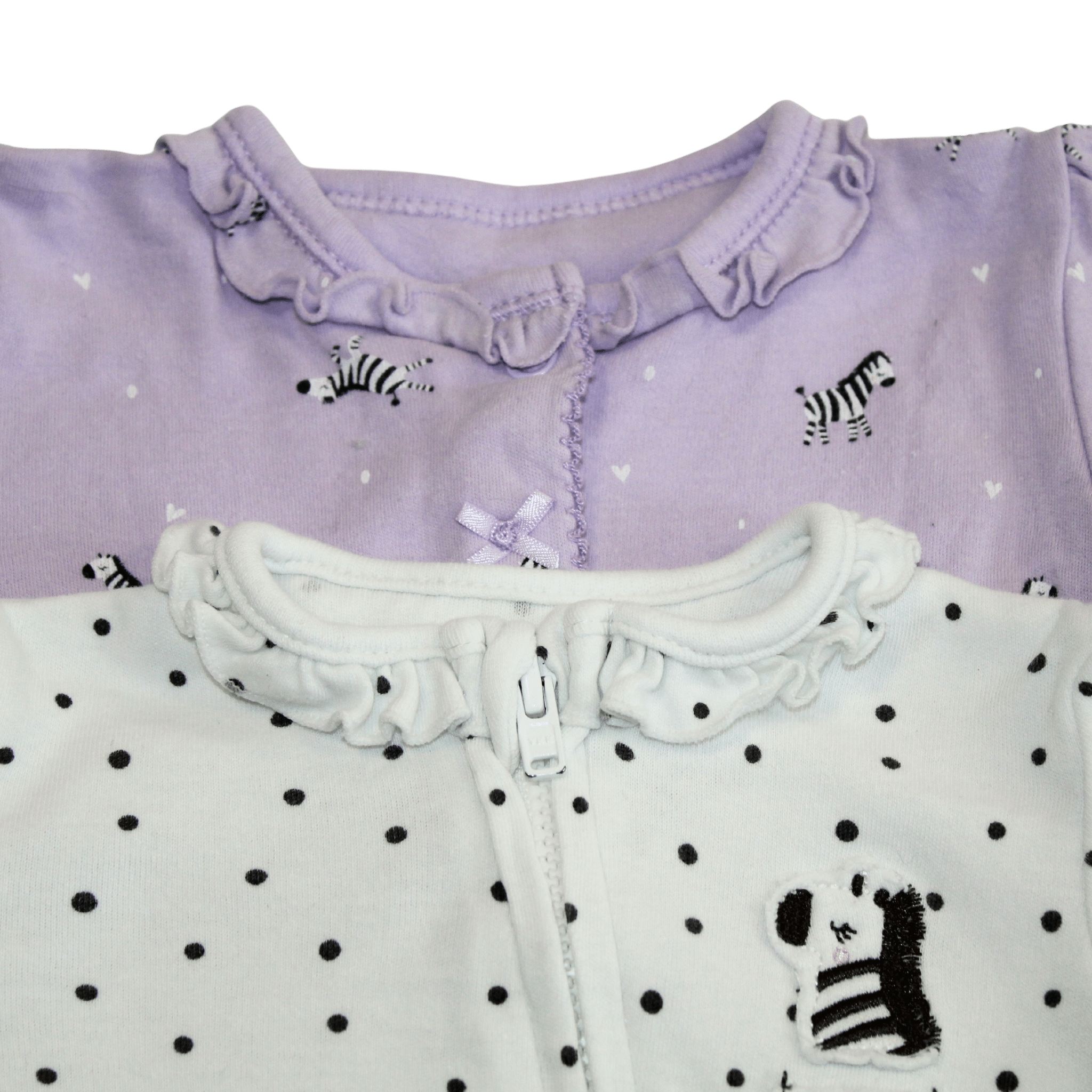 Zebra Sleepsuits x2 - 2nd Lyfe C.I.C