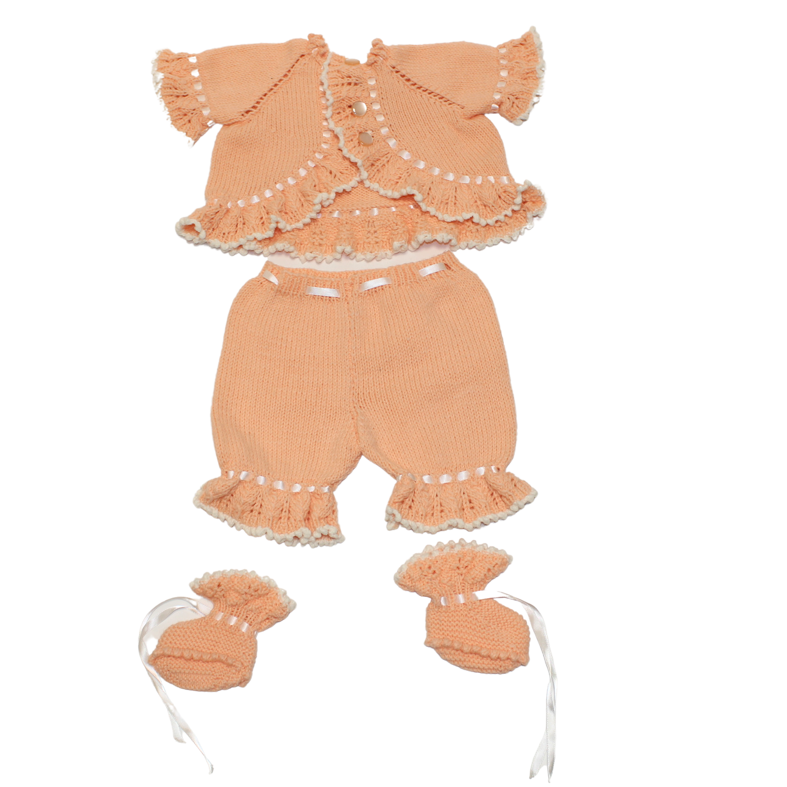 Peach Knitted Outfit